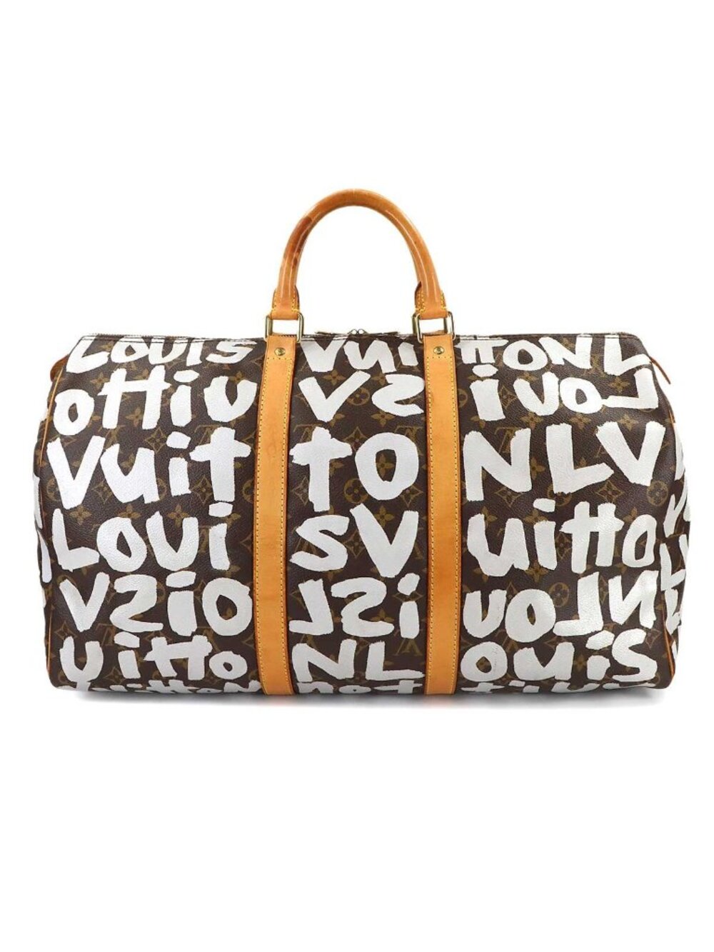 Louis Vuitton Monogram Graffiti Keepall 50 Boston Bag Arjan - Picture 3 of 10